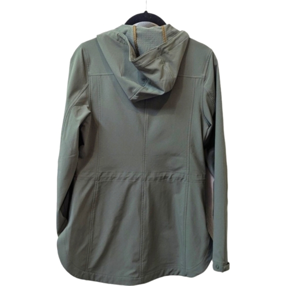 LL Bean Bradbury Stretch Women's Weather Resistant Light Green Parka Jacket (XS) - Picture 2 of 8